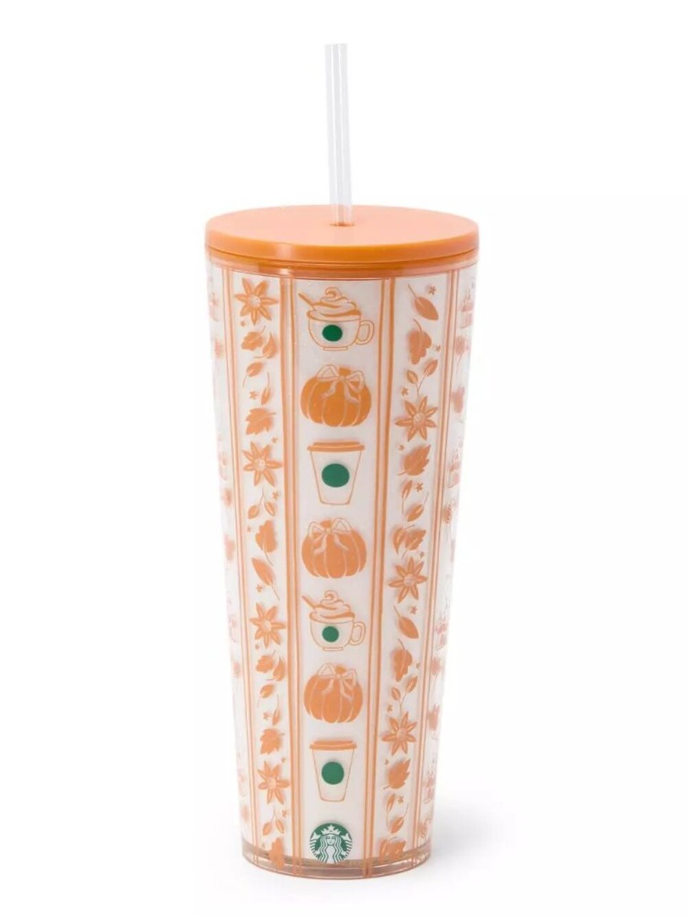Mickey & Minnie Mouse Pumpkin Spice Latte 24 oz. Starbucks® Tumbler with Straw